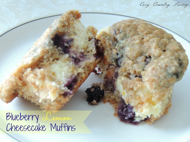Blueberry Lemon Cheesecake Muffins