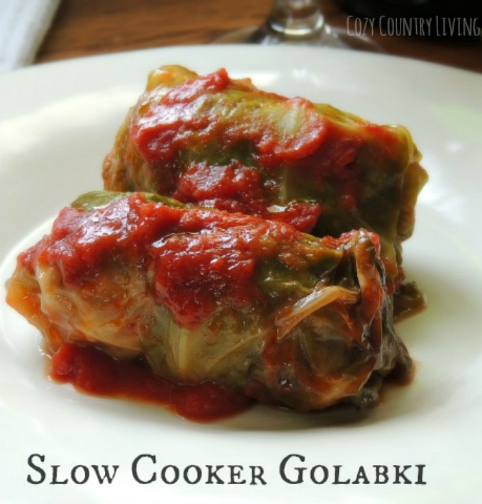 Slow Cooker Golabki Stuffed Cabbage Cozy Country Living