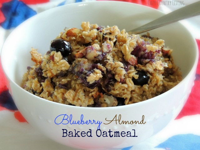 Blueberry Almond Baked Oatmeal
