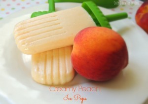 Creamy Peach Ice Pops