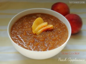 Slow Cooker Peach Applesauce