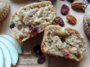 Apple Cranberry Pecan Muffins