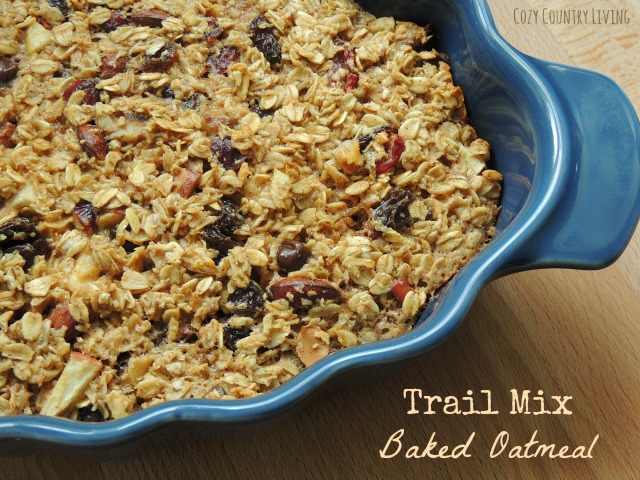 Trail Mix Baked Oatmeal