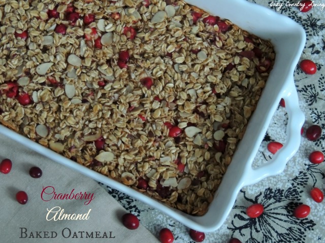 Cranberry Almond Baked Oatmeal