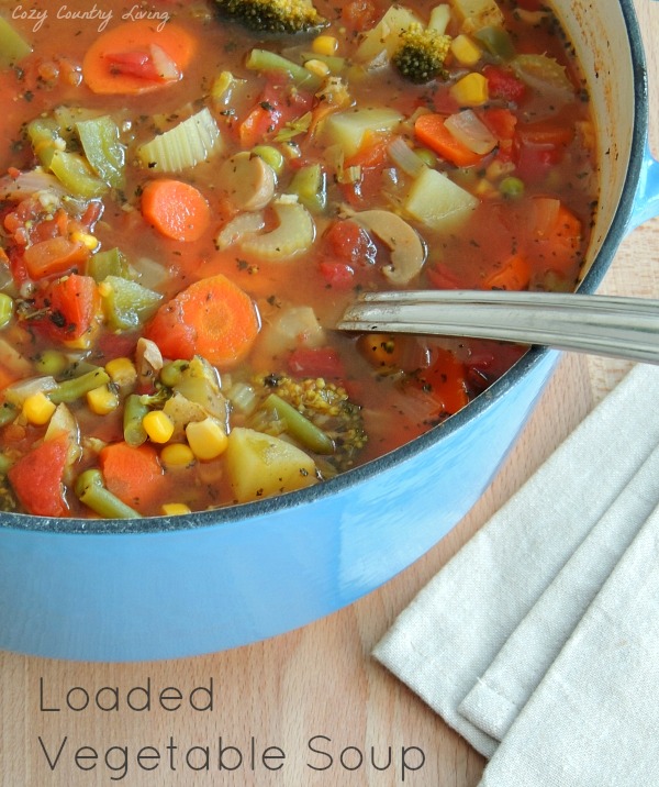 Easy To Make Homemade Loaded Vegetable Soup 