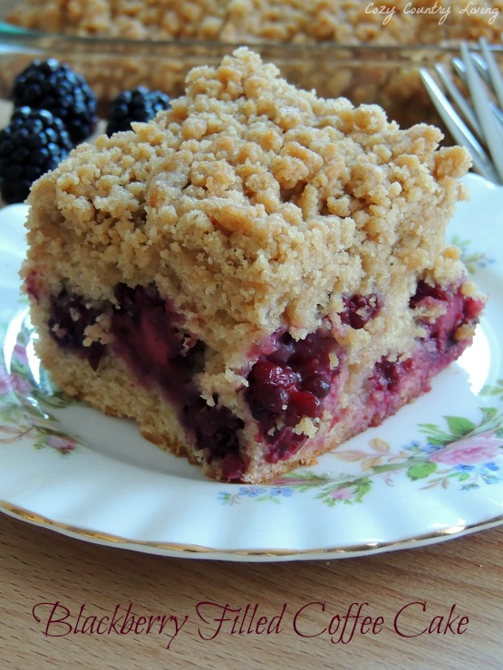 Blackberry Filled Coffee Cake - Cozy Country Living