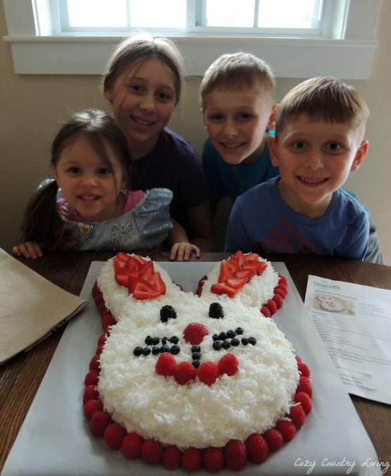 Completed Driscoll's Berrylicious Bunny Cake