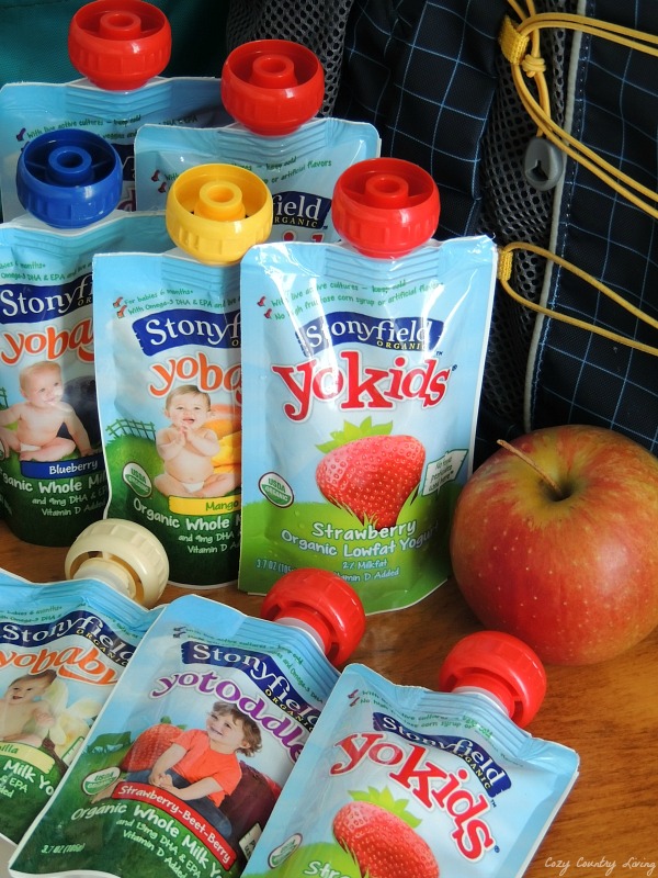 Healthy Snacking with Stonyfield Organic Yogurt Pouches