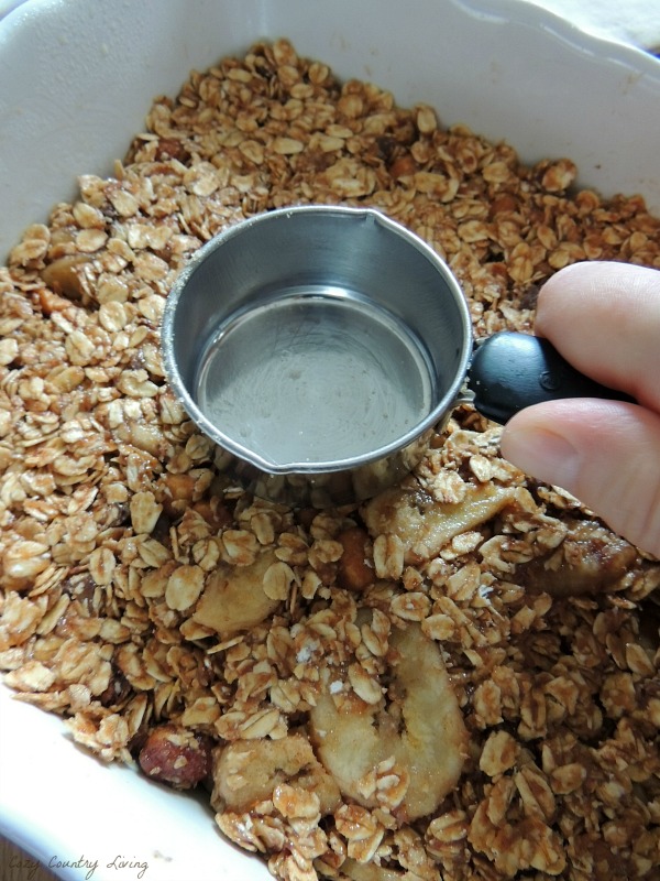 Preparing the Peanut Butter & Banana Nut Chewy Granola Bars