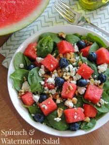Spinach & Watermelon Salad