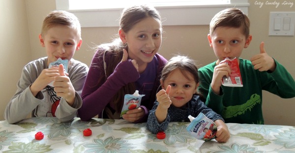 Thumbs up for Stonyfield Yogurt Pouches!