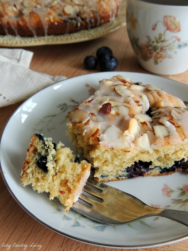 Fresh Blueberry & Almond Coffee Cake