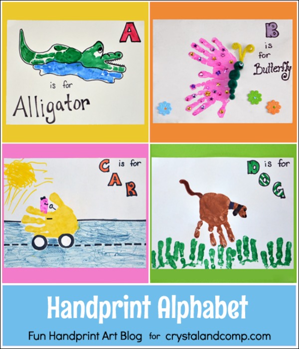 Handprint-Alphabet-Crafts Fun and Print Art Blog