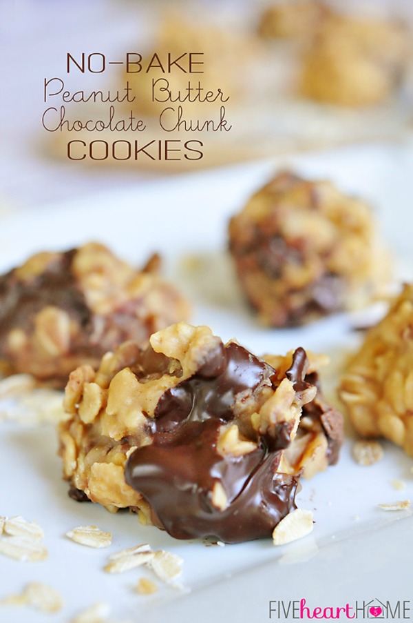 No-Bake-Peanut-Butter-Chocolate-Chunk-Cookies-by-Five-Heart-Home