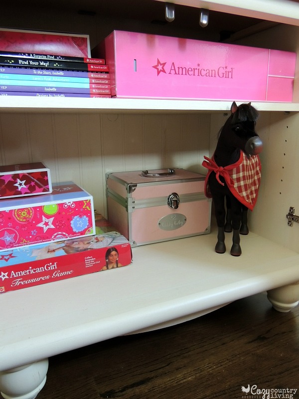Bookshelf Cupboard American Girl Storage