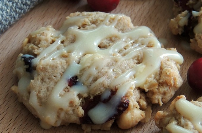 Cranberry & White Chocolate Oat Cookies
