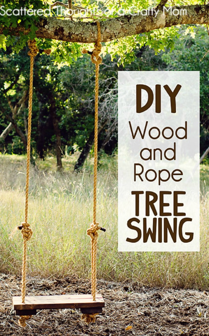 DIY Tree Swing Scattered Thoughts of a Crafty Mom