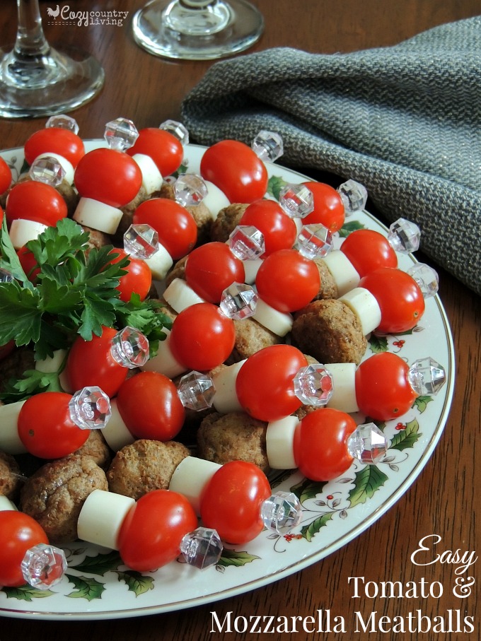 Easy Tomato & Mozzarella Meatballs Appetizer Farm Rich