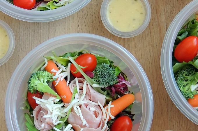Make Ahead Salads with Glad To Go Lunch Containers