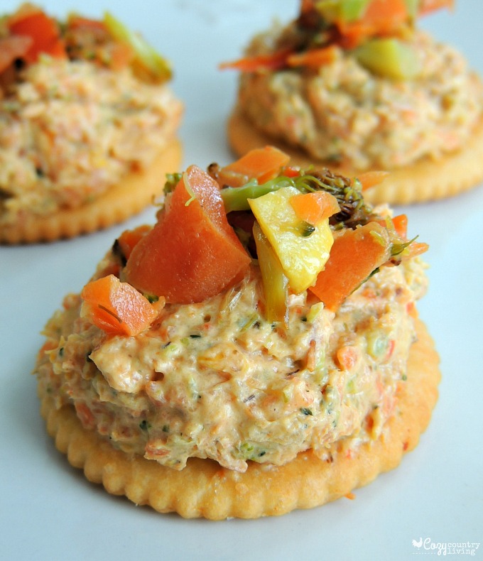 vegetables with ritz cracker topping