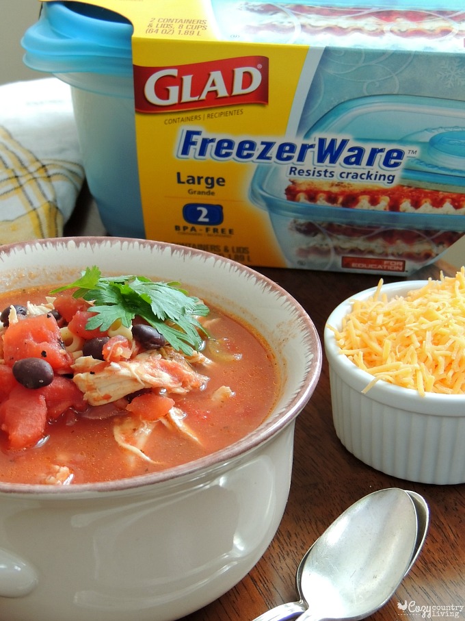Glad FreezerWare for Mexican Chicken Soup