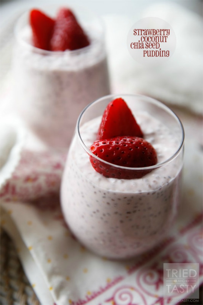 strawberry-coconut-chia-seed-pudding-Tried and Tasty