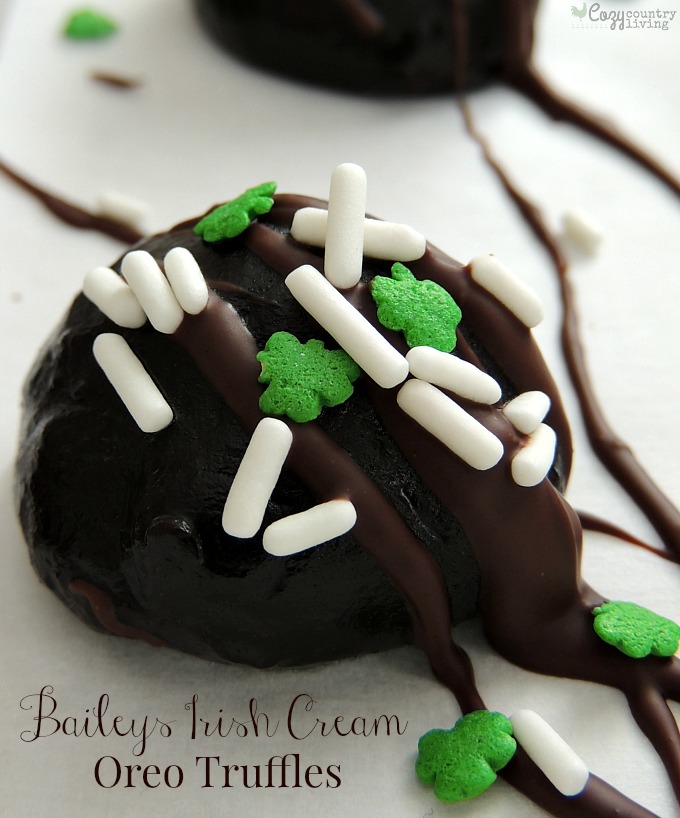 Baileys Irish Cream Oreo Truffles St. Patrick's Day Dessert