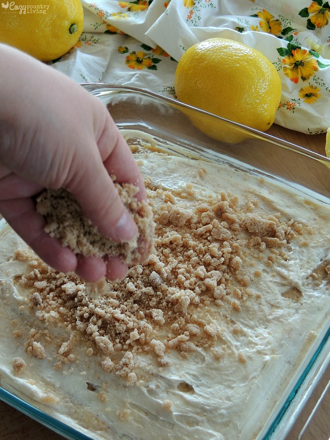 Preparing Lemon & Cream Cheese Coffee Cake