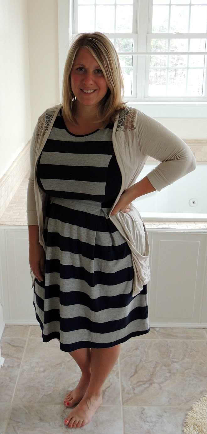 Carissa Striped Fit & Flare Dress Stitch Fix April
