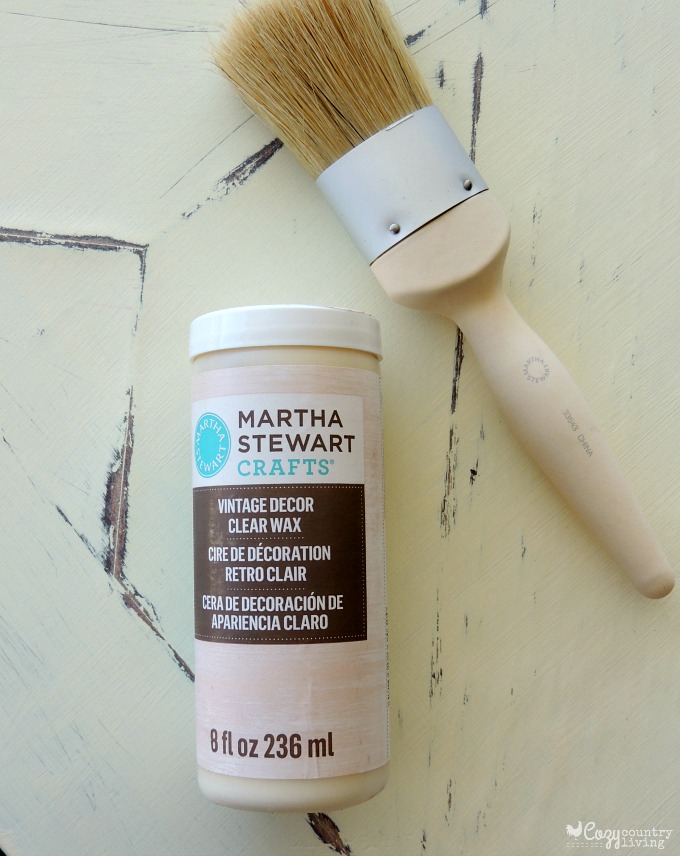 Coffee Table Makeover Martha Stewart Vintage Decor Clear Wax