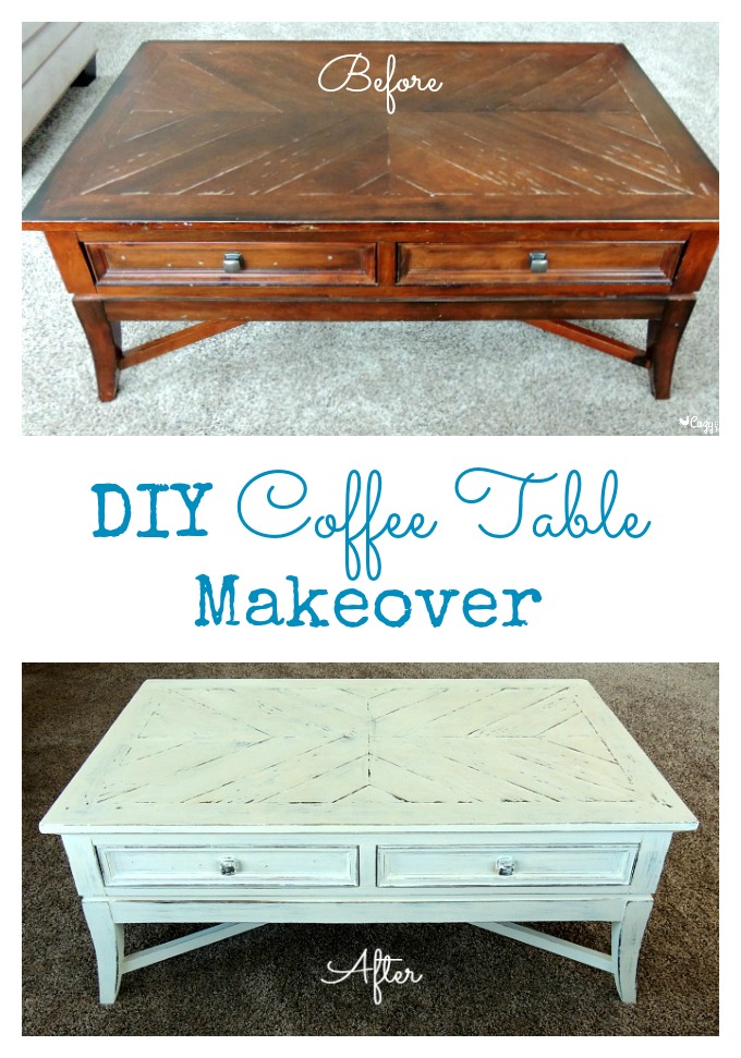 DIY Coffee Table Makeover Before & After