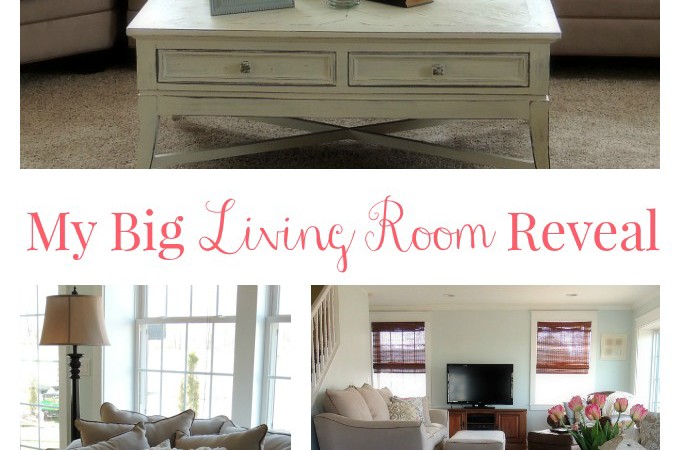 My Big Living Room Reveal #RFBloggers Home Decor