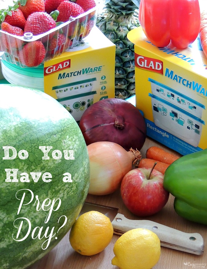 Do You Have a Prep Day Food Preparation