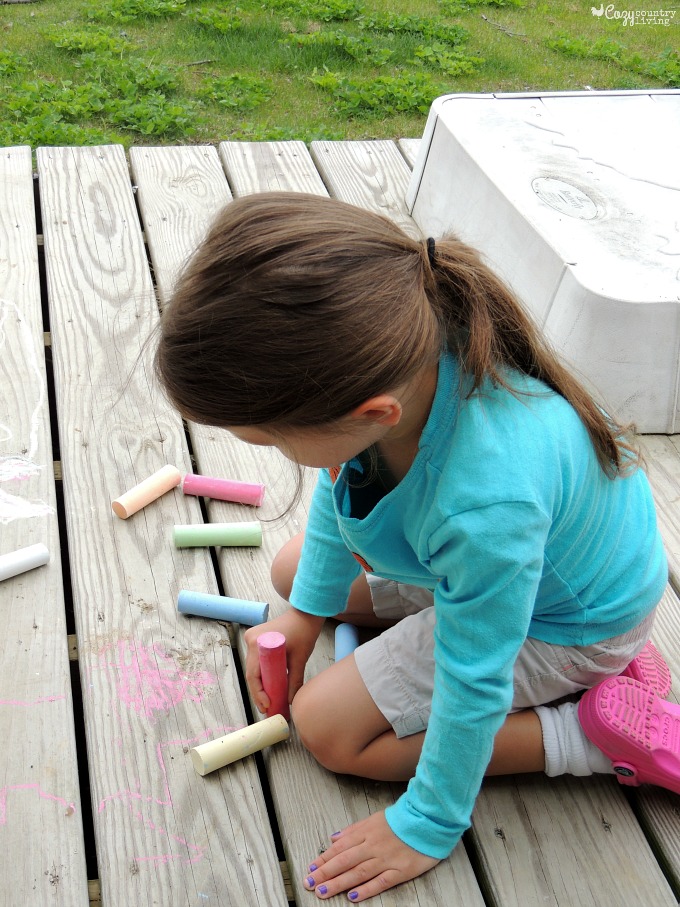 Playing with Chalk #FreeToBe Adventurous all free clear