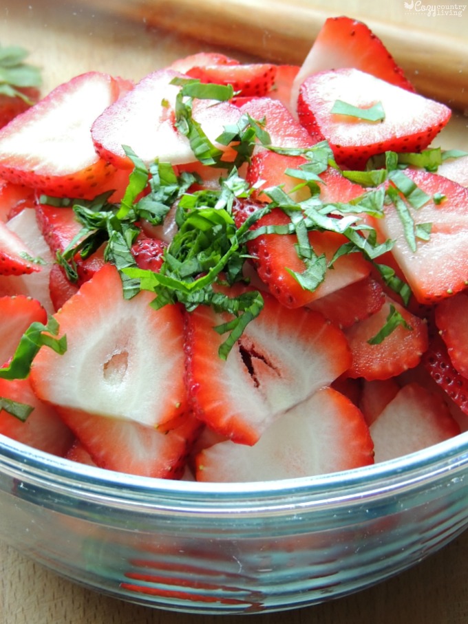 Strawberries with Fresh Basil