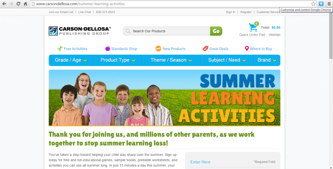 Carson Dellosa Summer Learning Activities Website #SmarterSummer