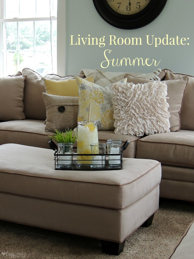 Living Room Update Summer #RFBloggers