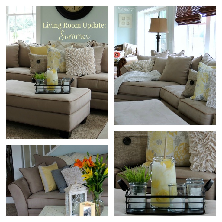 Summer Living Room Update Inspiration Home Decor #RFBloggers