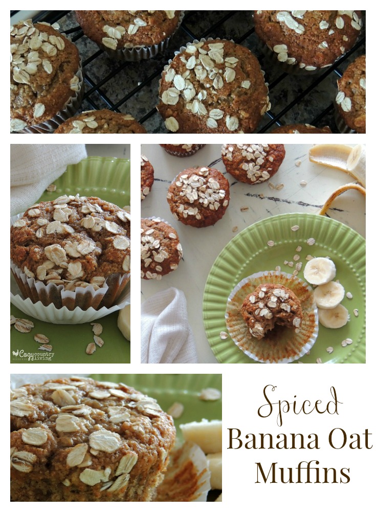 Yummy Spiced Banana Oat Muffins for Breakfast