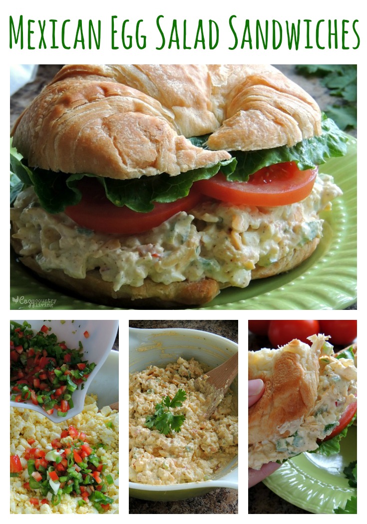 Creamy Mexican Egg Salad Sandwiches for Lunch