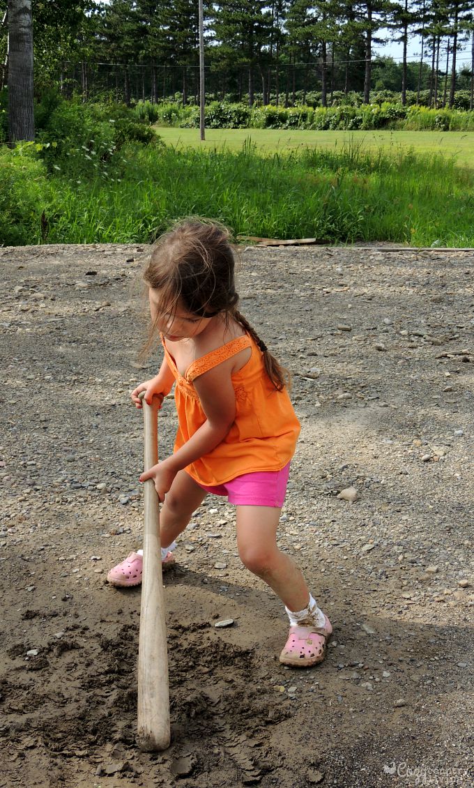 Baseball Bat for Mud Art Summer Fun