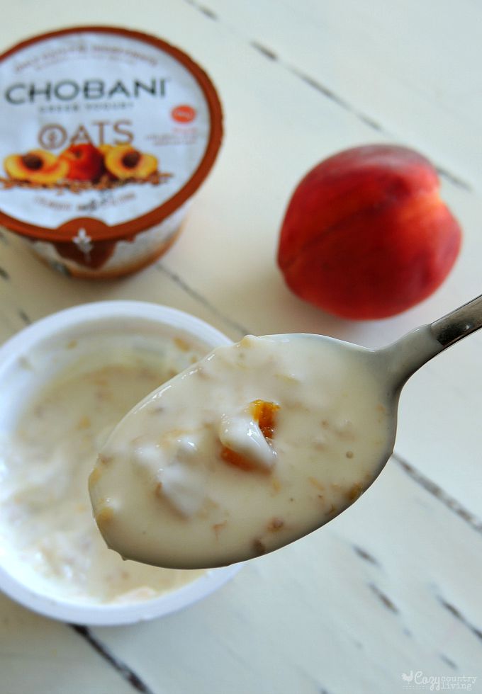 Chobani Oats Peach Greek Yogurt