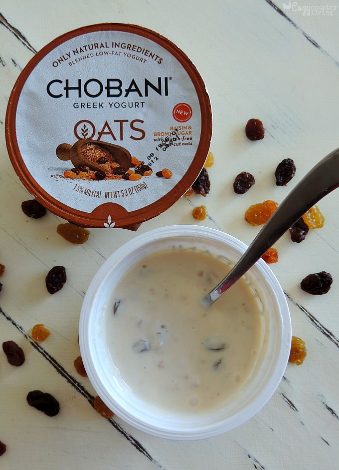 Chobani Oats Raisin & Brown Sugar Greek Yogurt
