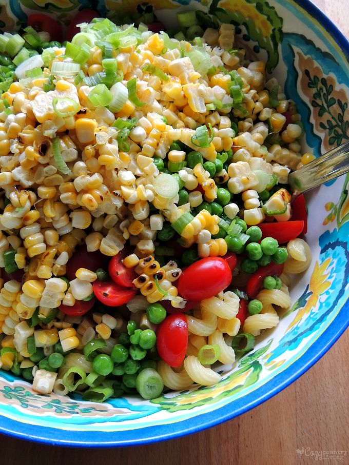 Fresh Ingredients for Summer Salsa Verde Pasta Salad