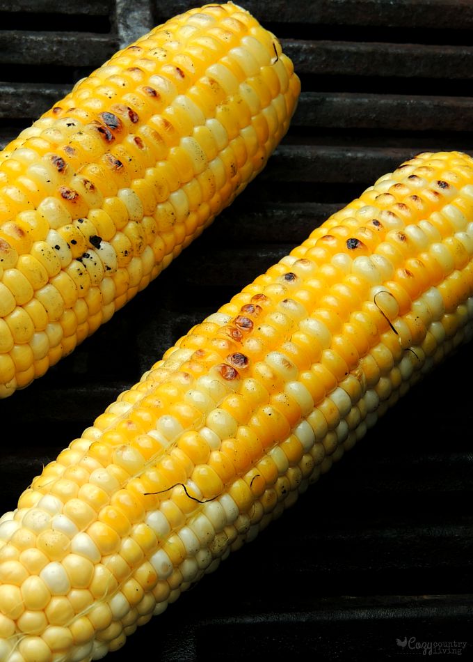 Grilling Sweet Corn for Pasta Salad