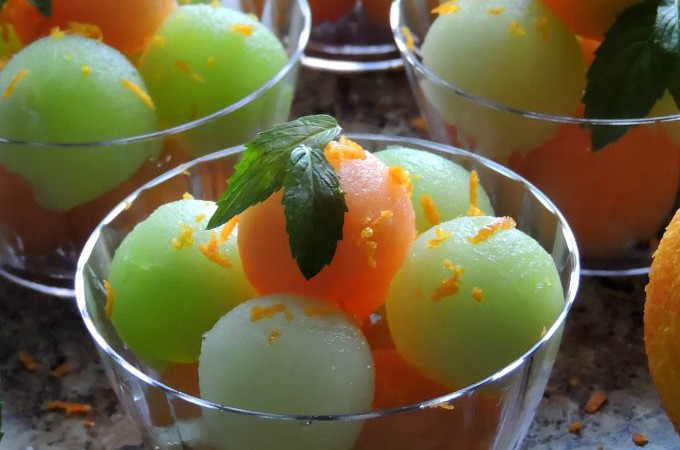 Refreshing Melon Cups Fruit Appetizer Snack