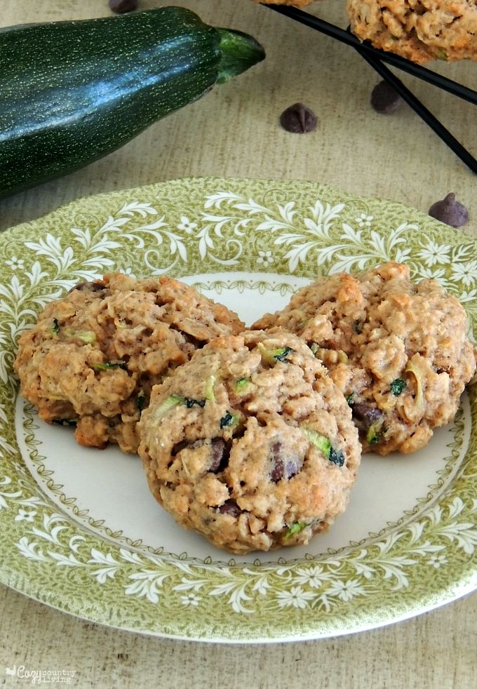 Soft Batch Chocolate Chip & Zucchini Oatmeal Cookies for Dessert