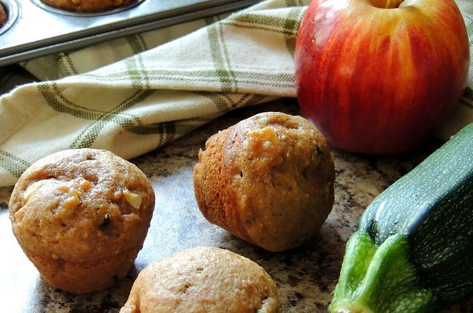Apple & Zucchini Mini Muffins Snack or Breakfast