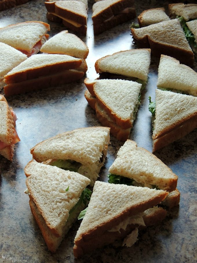 Cutting Sandwiches for Family Taste Testing