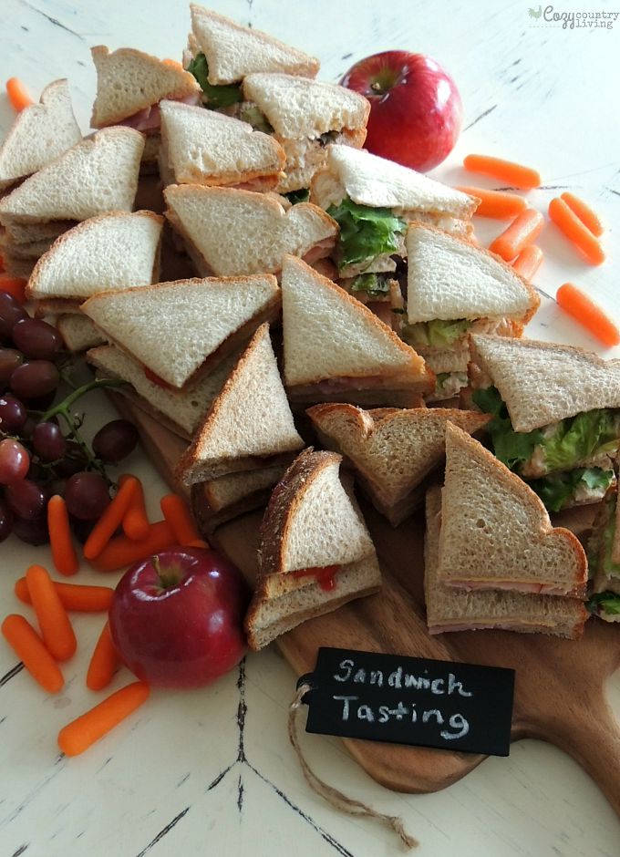 Family Fun Sandwich Tasting with Different Nature's Harvest Breads